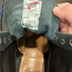 RARE Red Wing Blacksmith US8.5D 2955 in Black Spitfire Leather